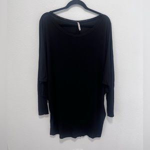 Luu Vinuzze Plus Size Black Long Sleeve Shirt Size 0X